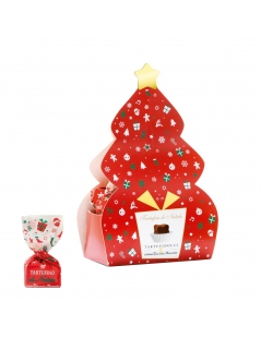 Tartufini in confezione regalo natalizia rossa