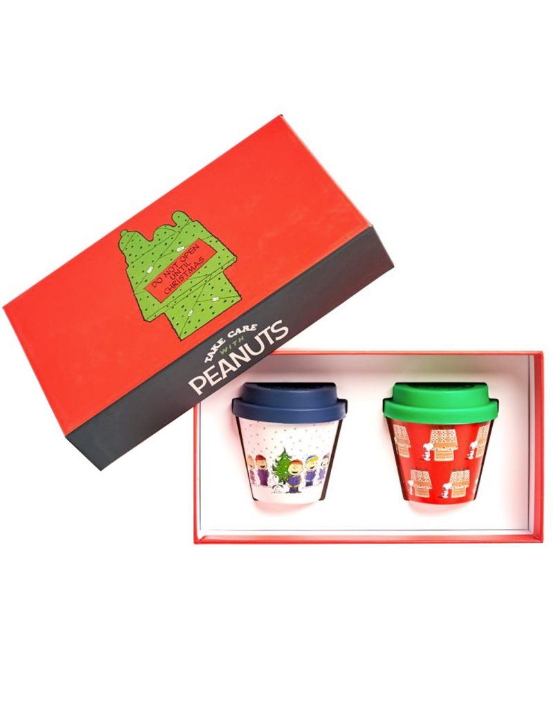 Confezione regalo natalizia bicchierini Quy Cup, snoopy 5