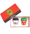 Confezione regalo natalizia bicchierini Quy Cup, snoopy 5