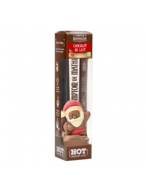 Cucchiaio di cioccolato a forma di babbo natale