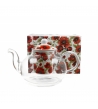 Teiera in vetro con infusore