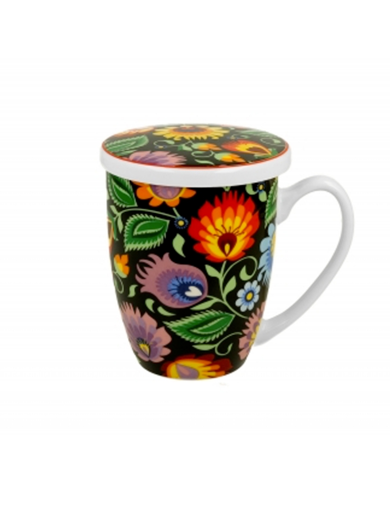 Tisaniera Fiori Etnicochic in confezione regalo