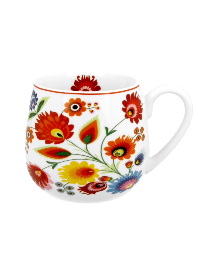 Mug con fiori colorati
