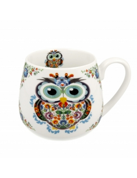 Mug con gufo colorato