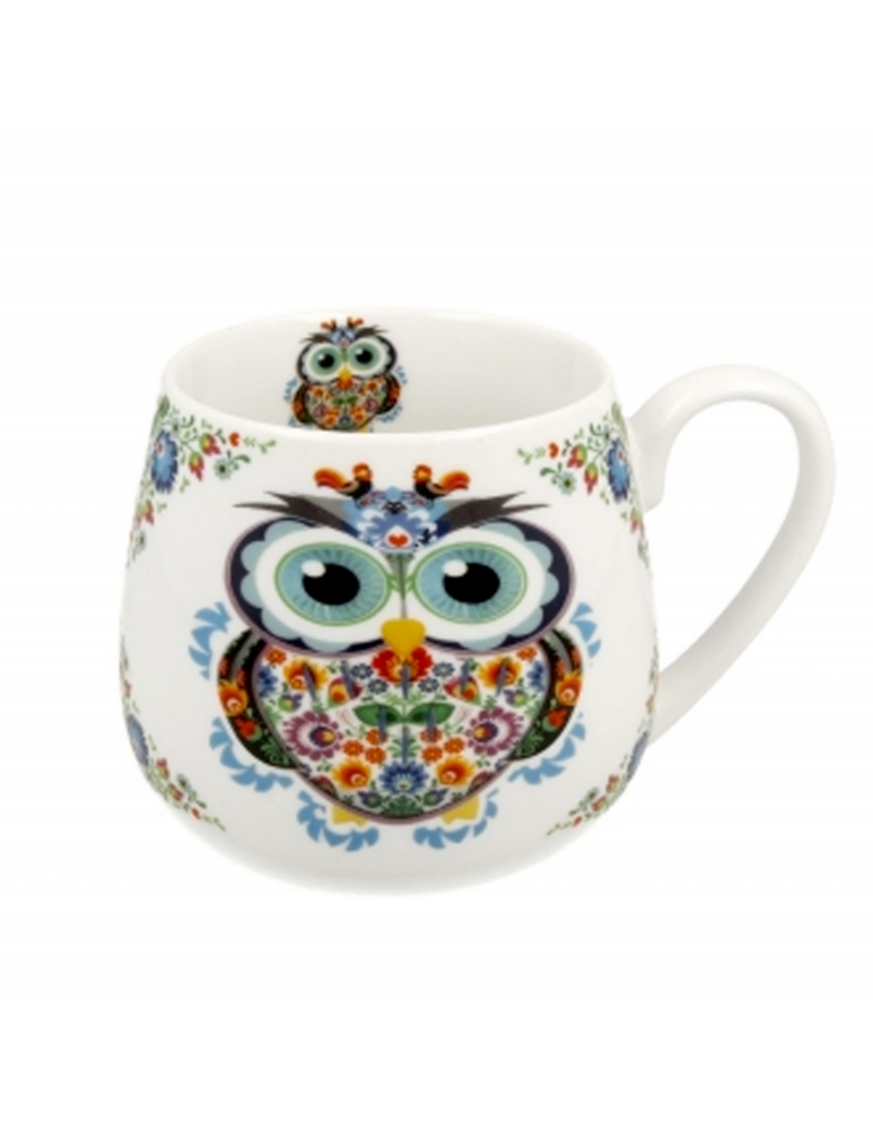 Mug con gufo colorato