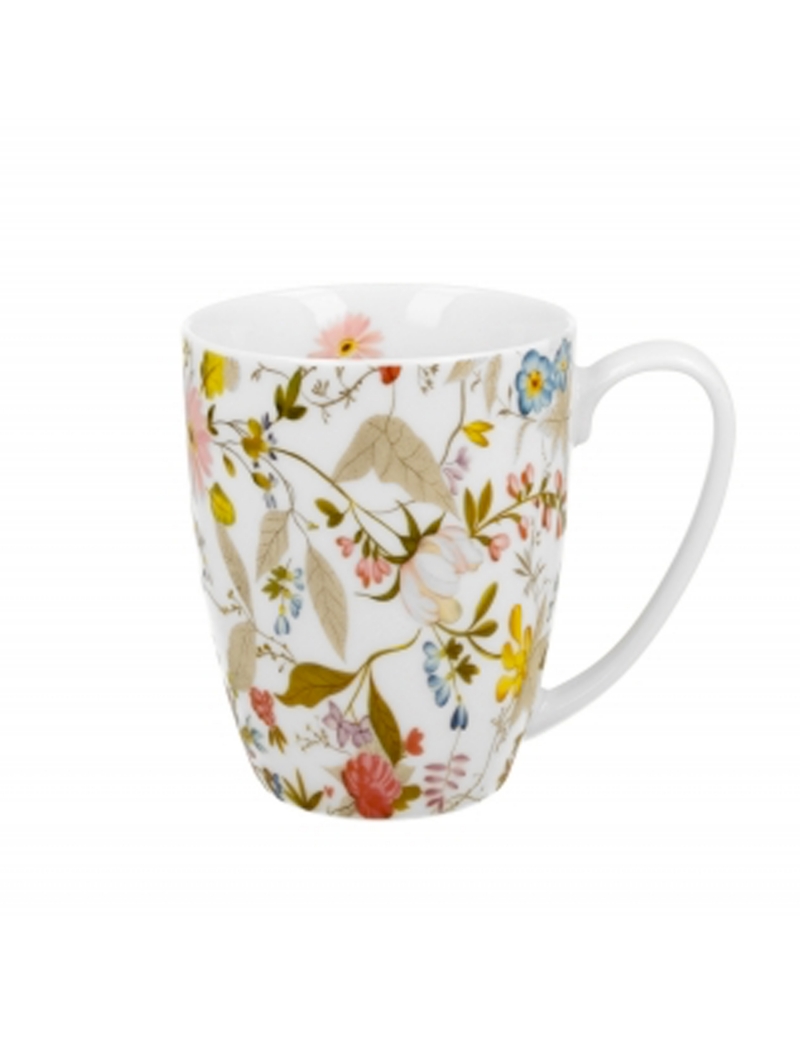 Mug In Porcellana con fiori Confezione Regalo