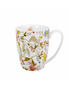 Mug In Porcellana con fiori Confezione Regalo