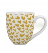 Mug con cuoricini dorati