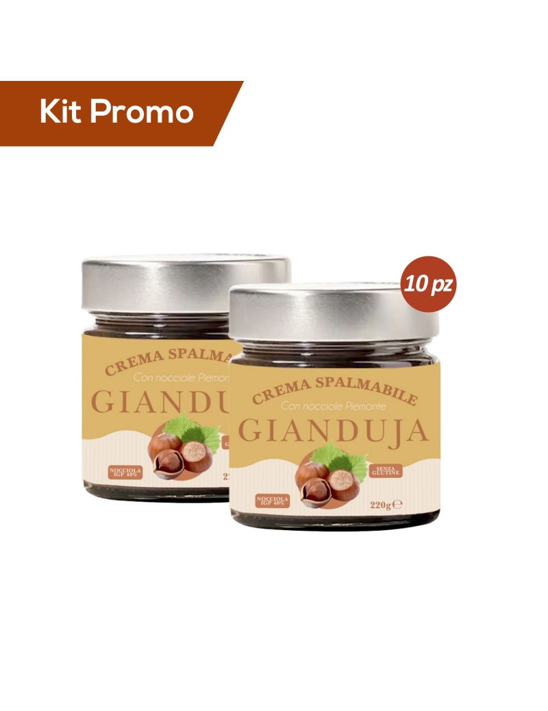 Kit 10 vasetti di Crema alla Gianduia