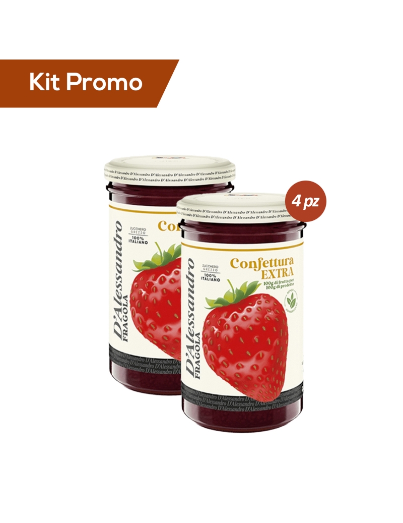 Kit 4 Confetture Di Fragole senza Glutine