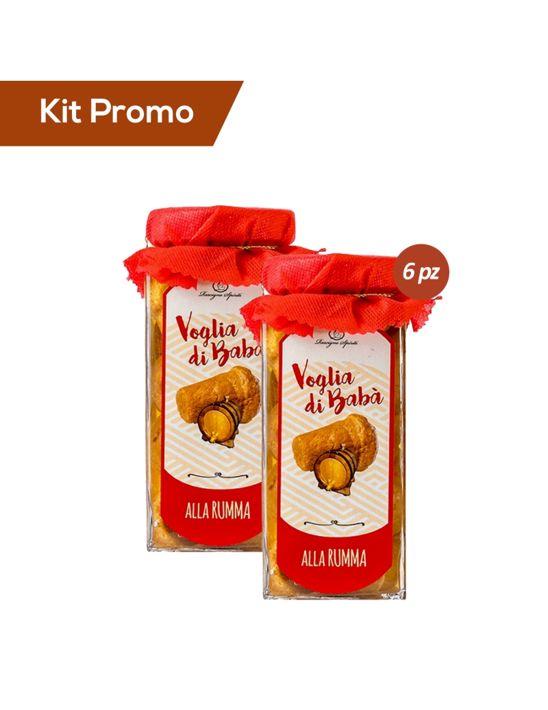 Kit 6 vasetti di Babà Napoletani Imbevuti Nel Rhum