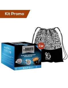Kit 2 box di Cialde in carta Caffè Bialetti Miscela Napoli con omaggio
