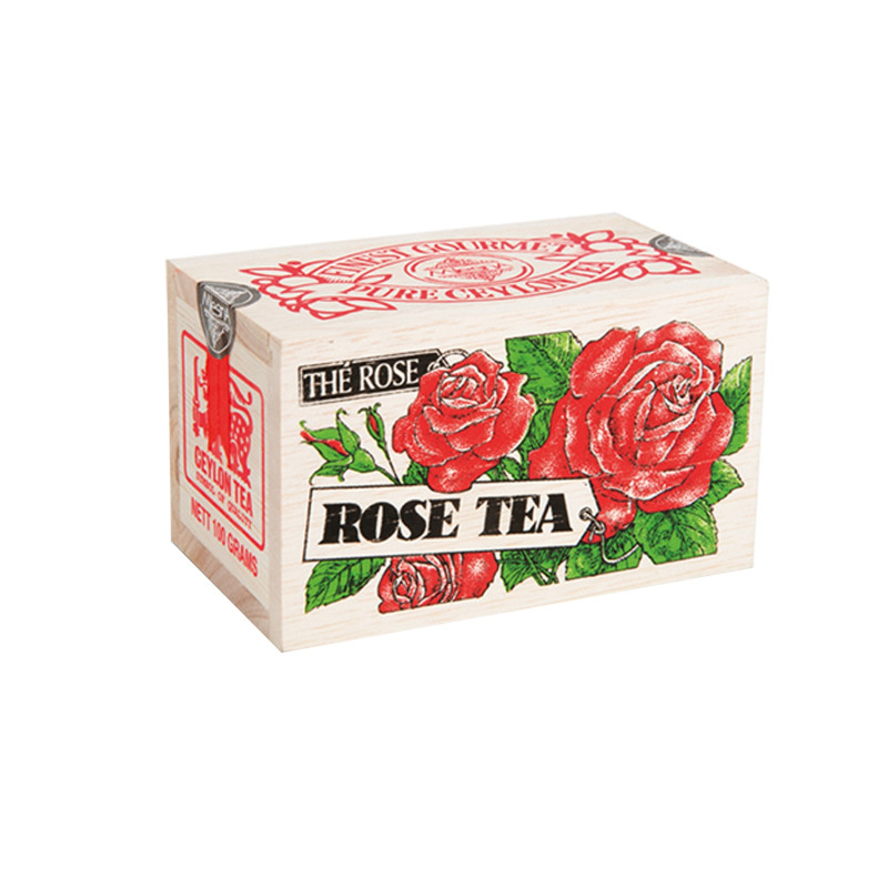 Tè Alla Rosa in Scatola di Legno
