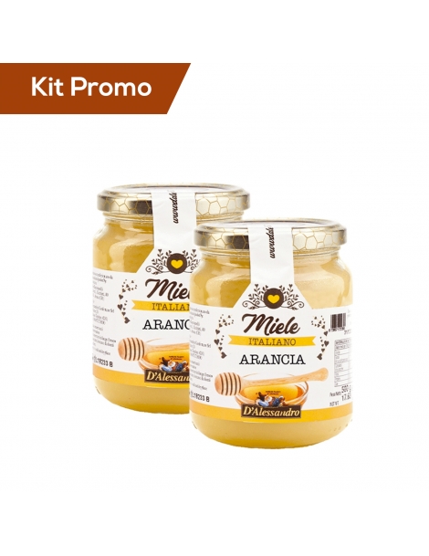 Kit 2 vasetti di Miele D'Arancio Grezzo