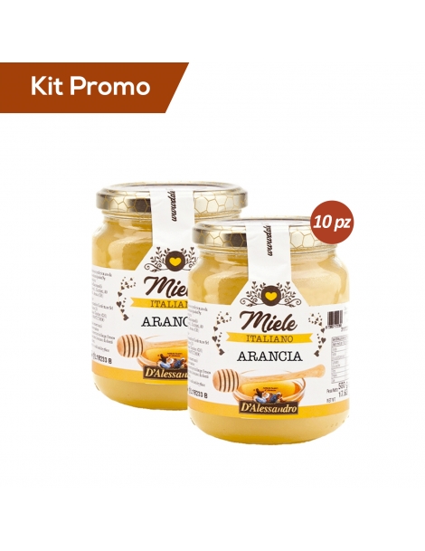 Kit 10 vasetti di Miele D'Arancio Grezzo