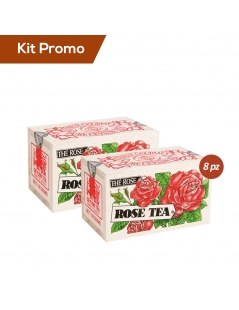 Kit 8 astucci in legno Tè Alla Rosa