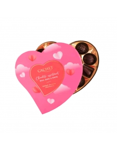 Cuore Di Cioccolatini Assortiti Latte, Fondente e Bianco