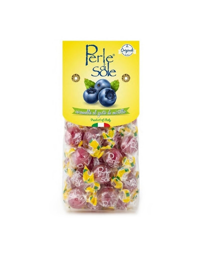 Caramelle al gusto mirtillo, Perle di Sole