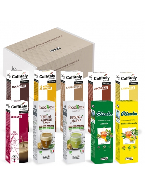 Box Caffitaly Experience, 100 capsule bevande assortite