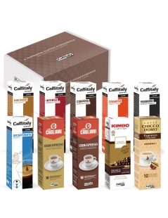 Box Caffitaly Experience, 100 capsule caffè miscela assortite