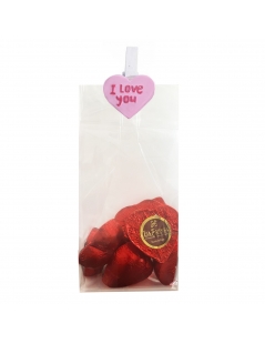 Bustina con cioccolatini a cuori