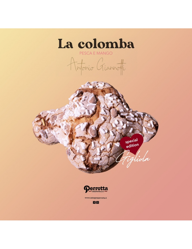 Colomba artigianale pesca e mango Perrotta