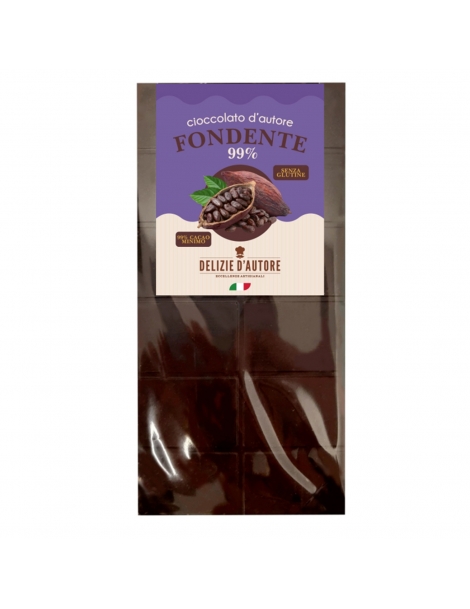 Cioccolato fondente 99%, eccellenza artigianale