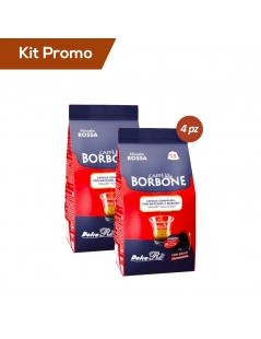 Kit 4 sacchetti di capsule Dolce Gusto Miscela rossa Borbone