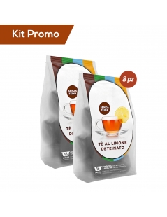 Kit 8 sacchetti Capsule compatibili con Lavazza* A Modo Mio di Tè al limone Deteinato