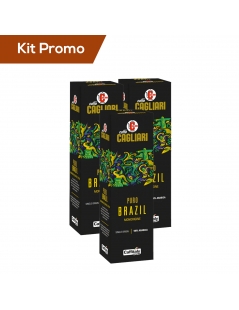 Kit 3 astucci di Capsule Caffitaly Cagliari Brasile 100% Arabica