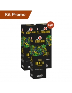 Kit 6 astucci di Capsule Caffitaly Cagliari Brasile 100% Arabica