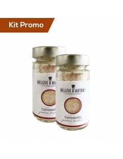Kit 2 vasetti di zucchero aromatizzato al caramello 90 gr