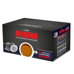 Caffè Moreno 50 Capsule Nespresso Miscela Aroma Espresso