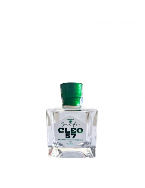 Grappa Di Prosecco Bianca Mignon Cleo 57, formato mignon