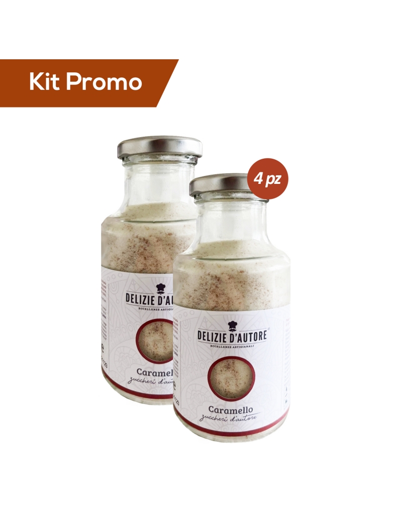 Kit 4 vasetti di zucchero aromatizzato alla cannella da 220 gr