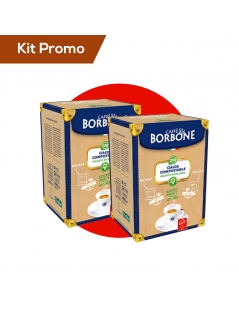 Box 100 Cialde Compostabili Borbone, Miscela Rossa