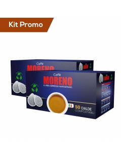 Kit 100 Cialde Caffè Moreno Miscela Aroma Espresso