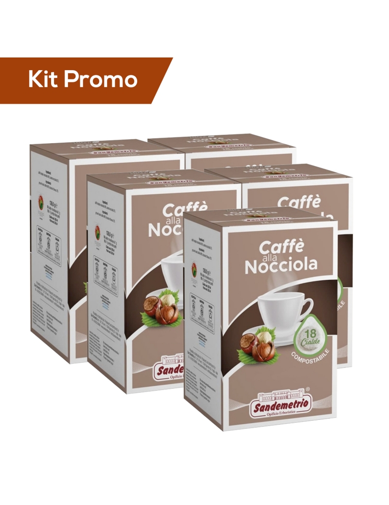 Kit 5 astucci di caffè alla nocciola Sandemetrio