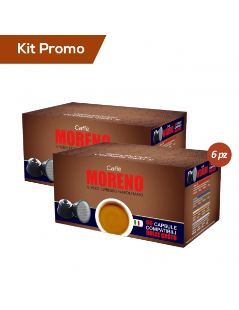 Kit 300 capsule dolce gusto Caffè Moreno Miscela Aroma Espresso