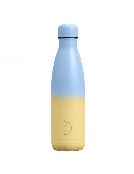 Chilly's Bottle 500 Ml sfumata celeste e giallo