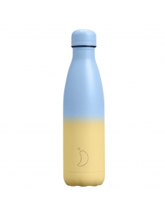 Chilly's Bottle 500 Ml sfumata celeste e giallo