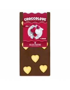 Tavoletta di cioccolato con cuori