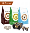Kit capsule compatibili dolce gusto orzo, nocciolone e tè al limone con omaggio