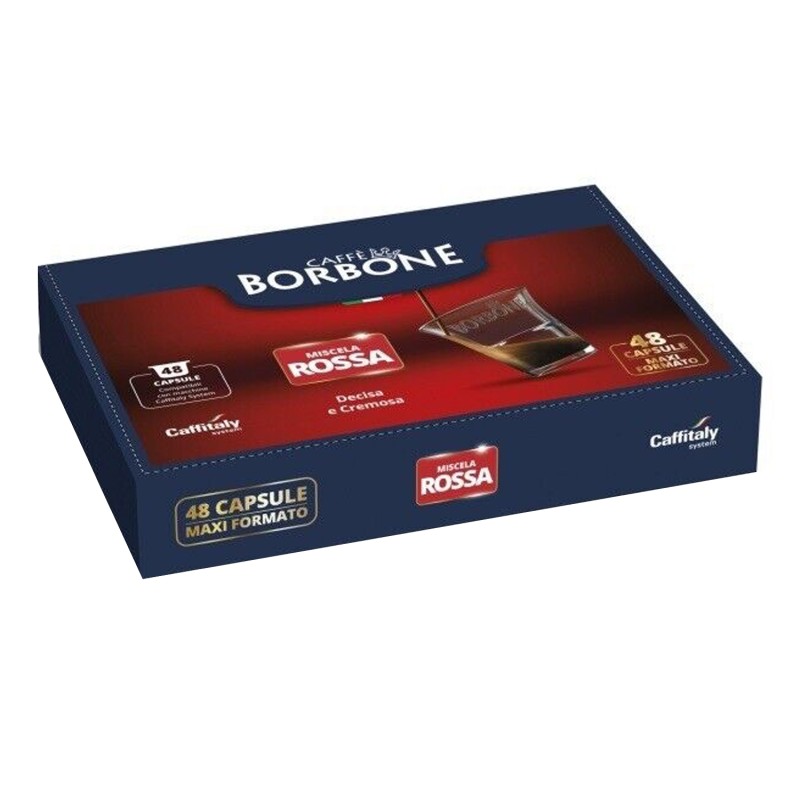 Capsule Caffitaly, miscela rossa Caffè Borbone 48 capsule