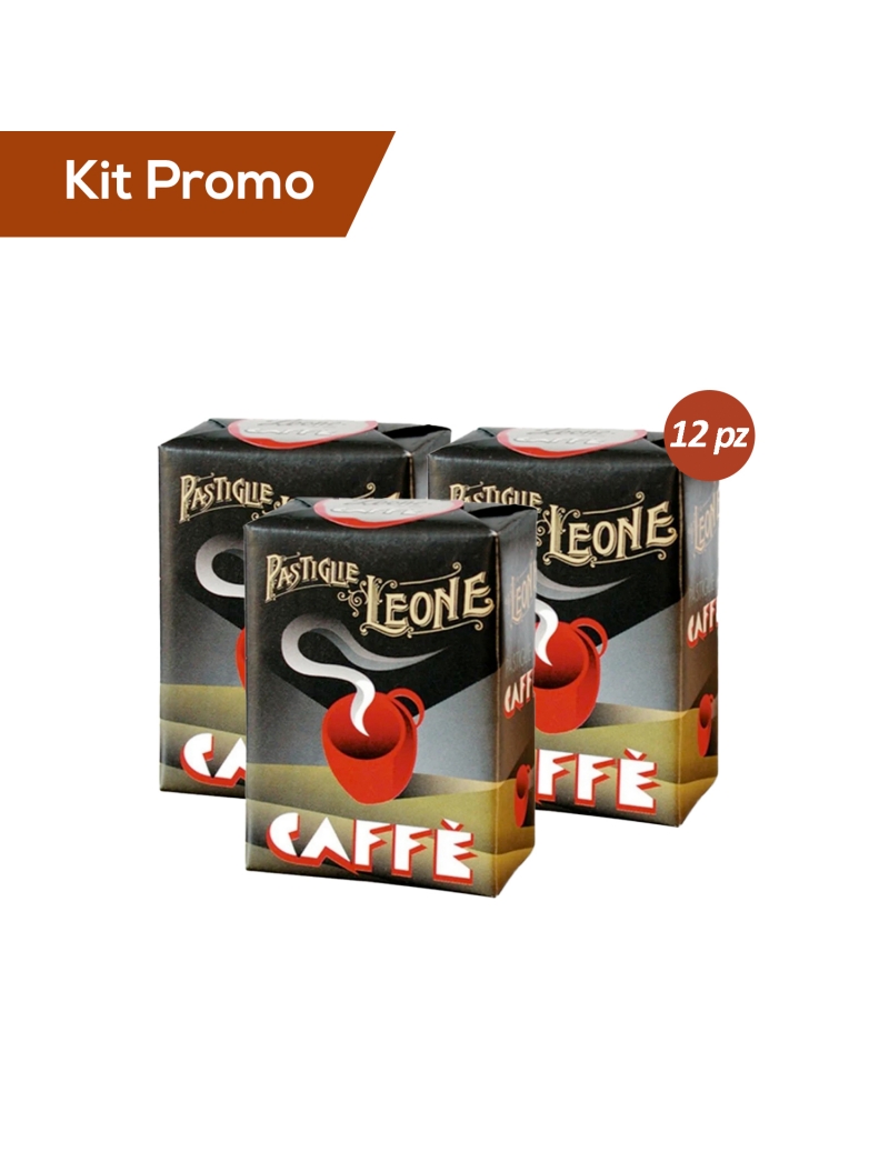 Kit 12 scatoline Pastiglie Leone al caffè
