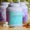 Latta personalizzabile per la festa della mamma, infuso cocco e macaron