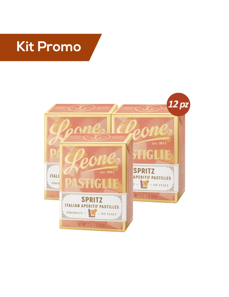 Kit 12 scatoline di pastiglie Leone al gusto spritz