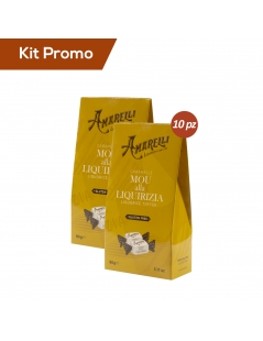 Kit 10 astucci caramelle mou e liquirizia , Amarelli senza glutine