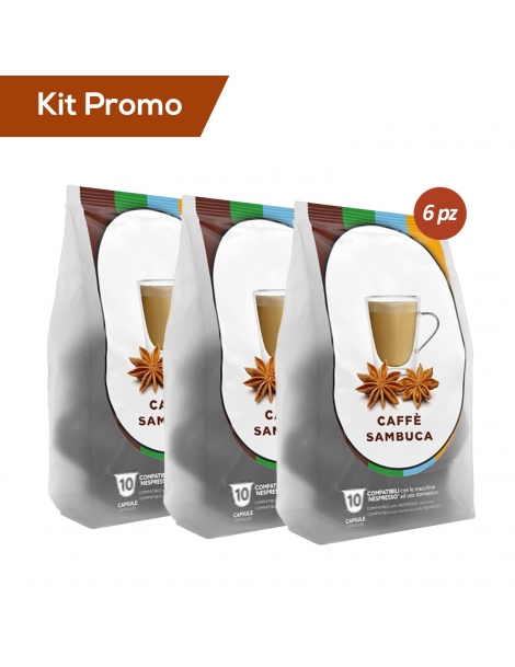 Box 60 Capsule Nespresso caffè alla Sambuca Dolce Vita