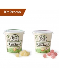 Kit 2 vasetti di caramelle Fallani al gusto mirtillo e eucalipto Bio